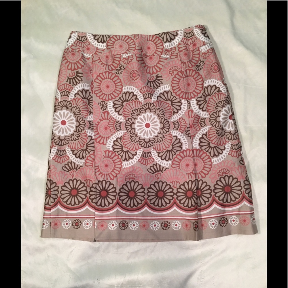 Ann Taylor Loft Print Skirt Size 8